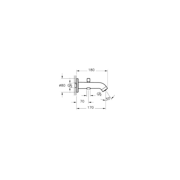 Artema Minimax Round Çıkış Ucu, El Duşu Çıkışlı, Krom - A43542 - Çıkış Ucu - 1