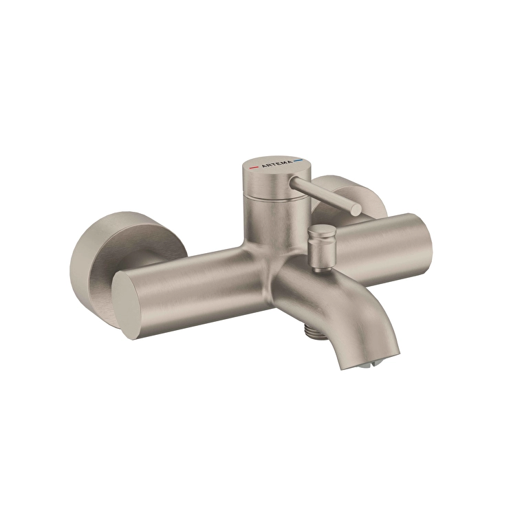 Vitra Minimax Round Banyo Bataryası, Fırçalı Nikel