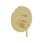 Vitra Minimax Round Ankastre Mekanik Banyo Bataryası, Minibox, Soft Altın