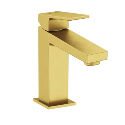 Vitra Minimax Square Yüksek Lavabo Bataryası, Fırçalı Altın