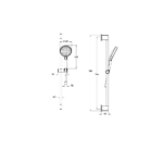 Artema Core Round Sürgülü El Duşu Takımı, 3 Fonksiyonlu 12 cm, Fırçalı Altın - A4591625 - El Duşu Takımı - 1