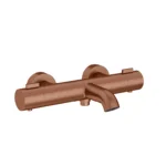 Artema Base Round Termostatik Banyo Bataryası, Fırçalı Bakır - A4730024 - Termostatik Banyo Bataryası