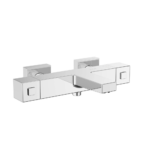 Vitra Base Square Termostatik Banyo Bataryası, Krom