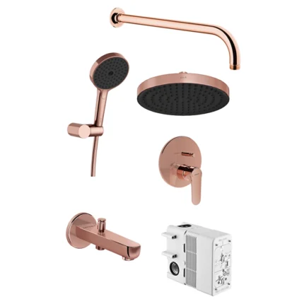 Vitra Root Round Ankastre Banyo Seti Soft Bakır (A4272729, A41949, A4592429, A4591229, A4565229, A4312629), Soft Bakır - A4932629 - Ankastre Duş Setleri