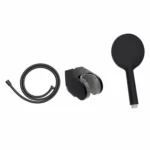 Creavit Kireç Kırıcılı El Duşu Seti Mat Siyah Yuvarlak DS.SH121S