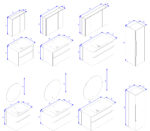 Orka Messina Banyo Dolabı Takımı, 100 cm, Meşe, Led Aynalı - Görsel 2