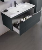 Orka Likya Banyo Dolabı Takımı, 100 cm, Mat Antrasit - LIKYA100BDTMA - Banyo Dolabı Takımı - 1
