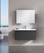 Orka Likya Banyo Dolabı Takımı, 100 cm, Mat Antrasit - LIKYA100BDTMA - Banyo Dolabı Takımı