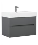 Orka Malta Banyo Dolabı Takımı, 100 cm, Mat Antrasit - MALTA100BDTMA - Banyo Dolabı Takımı - 1
