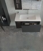 Orka Pure Banyo Dolabı Takımı, 100 cm, Mat Antrasit - PURE100BDTMA - Banyo Dolapları - 1