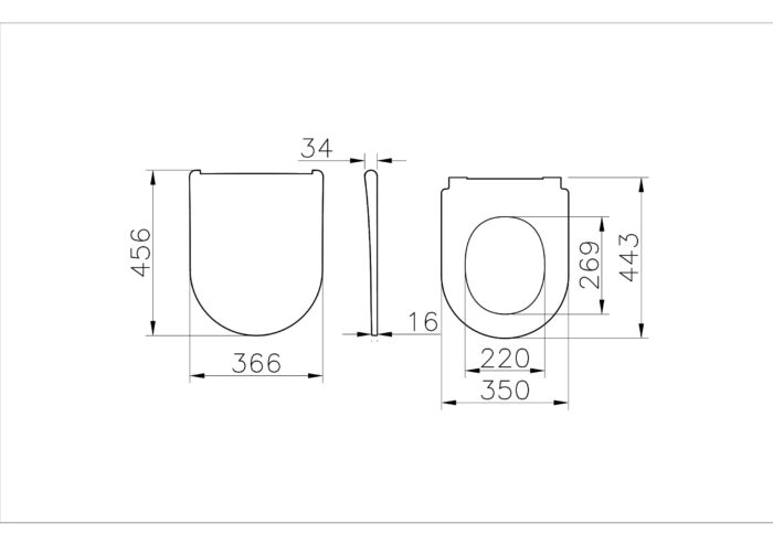 Vitra Universal Round Klozet Kapağı Super Slim, Duroplast, Yavaş Kapanır, Kolay Sök-Tak, Metal Menteşeli, Mat Siyah - 208-483R009 - Klozet Kapağı - 2