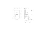 Vitra Minimax Square Ankastre Banyo/Duş Bataryası, Minibox (Sıva Üstü Grubu), Soft Bakır - Görsel 2