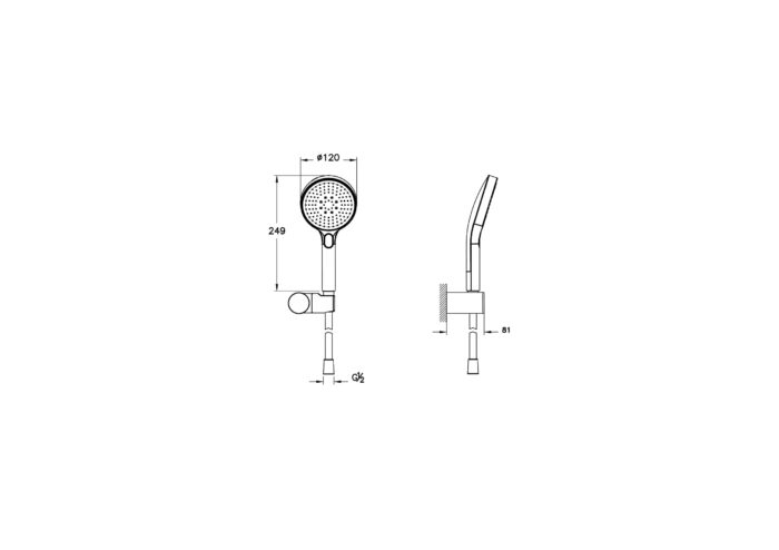 Vitra Minimax Round Ankastre Banyo Seti, Krom (A43620, A41949, A45914, A45912, A45652, A43542), Krom - A49324 - Ankastre Duş Setleri - 4