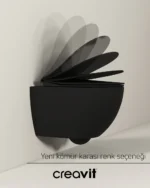 Creavit Free Rim-Off Asma Klozet Kömür Karası FE322-00KK00E-0000 - FE322-00KK00E-0000 - Asma Klozet
