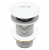 Creavit Lavabo Sifon Başlığı Pop Up Taşmasız Mat Beyaz SFU.SF030.MBY - SFU.SF030.MBY - Lavabo Sifonu