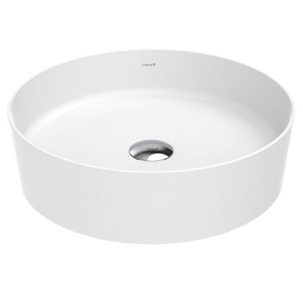 Creavit Loop 45 cm Tezgah Üstü Çanak Lavabo Extra Beyaz LP145-00CB00E-0000 - LP145-00CB00E-0000 - Çanak Lavabo, Tezgah Üstü Lavabo