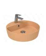 Creavit Loop Yuvarlak Çanak Lavabo 45 cm Şeftali Tüyü LP146-00ST00E-0000 - LP146-00ST00E-0000 - Çanak Lavabo, Tezgah Üstü Lavabo - 1
