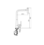 Creavit Mutfak Bataryası İki Fonksiyonlu Spiralli Krom BT.MF8555 - BT.MF8555 - Spiralli Mutfak Eviye Bataryası - 1