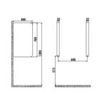 Creavit Pisuvar Ara Bölme Extra Beyaz TP690-00CB00E-0000 - TP690-00CB00E-0000 - Pisuvar Ara Bölmesi - 2