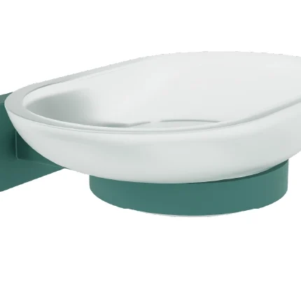 Creavit Planet Sabunluk Cam Nil Yeşili MA.PL18802-NYL - MA.PL18802-NYL - Sabunluk