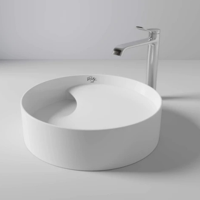 Creavit Ruby Tezgah Üstü Lavabo 40 cm İnci Mat Beyaz RB141-00MB42E-0000 - RB141-00MB42E-0000 - Çanak Lavabo, Tezgah Üstü Lavabo - 2