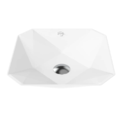 Creavit Ruby Tezgah Üstü Lavabo 40x40 cm İnci Mat Beyaz RB040-00MB42E-0000 - RB040-00MB42E-0000 - Çanak Lavabo, Tezgah Üstü Lavabo