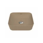 Creavit Ultra Kare Çanak Lavabo 40 cm Extra Cappucino Mat UL040-00CM00E-0000 - UL040-00CM00E-0000 - Çanak Lavabo, Tezgah Üstü Lavabo