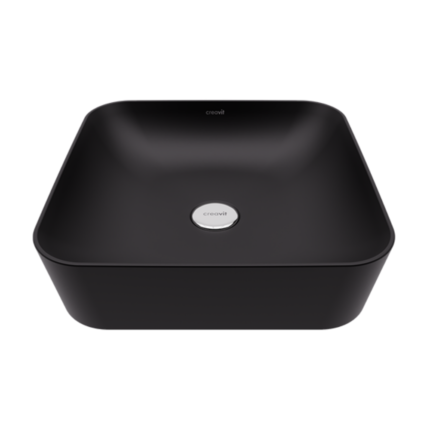 Creavit Ultra Kare Çanak Lavabo 40 cm Kömür Karası UL040-00KK00E-0000 - UL040-00KK00E-0000 - Çanak Lavabo, Tezgah Üstü Lavabo