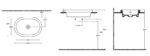 Isvea Curvo Inset Lavabo, 60 cm - 10CR50060 - Yarım Tezgah Lavabo - 1
