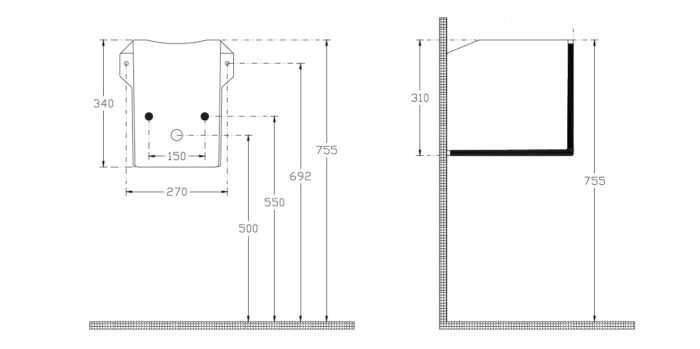 Isvea Sistema Z Yarım Ayak - 10SF39001 - Lavabo Ayakları - 1