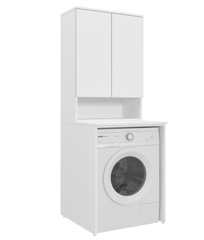 Orka Bosco Çamaşır Makinesi Dolabı, 70 cm, Mat Beyaz - BOSCO70CMDMB - Çamaşır Makinesi Dolabı