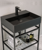 Orka Capetown Banyo Dolabı Takımı, 80 cm, Siyah, Siyah Lavabolu - CAPETOWN80BDTSSL - Banyo Dolabı Takımı - 1