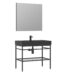Orka Capetown Banyo Dolabı Takımı, 80 cm, Siyah, Siyah Lavabolu - CAPETOWN80BDTSSL - Banyo Dolabı Takımı