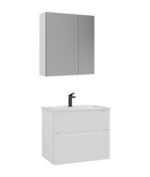 Orka Messina Banyo Dolabı Takımı, 65 cm, Mat Beyaz, Ayna Dolaplı - MESSINA65BDTMBAD - Banyo Dolapları