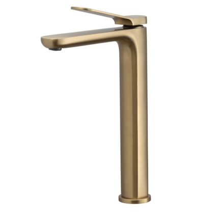 Orka Moderna Yüksek Lavabo Bataryası, Fırça Altın (PVD) - MDR-73107-BG - Yüksek Lavabo Bataryası, Çanak Lavabo Bataryası, Lavabo Bataryası