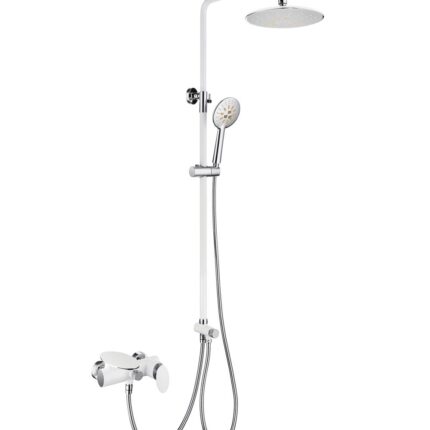 Orka Nest Duş Seti, Beyaz Krom - NS-2250-WC - Duş Paneli ve Kolonu, Duş Setleri