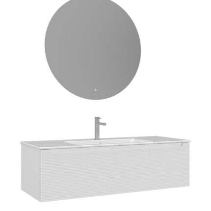 Orka Olbia Banyo Dolabı Takımı, 120 cm, Mat Beyaz - OLBIA120BDTMB - Banyo Dolapları