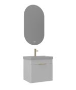 Orka Procida Banyo Dolabı Takımı, 65 cm, Mat Beyaz - PROCIDA65BDTMB - Banyo Dolapları