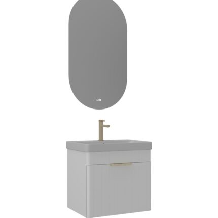 Orka Procida Banyo Dolabı Takımı, 65 cm, Mat Beyaz - PROCIDA65BDTMB - Banyo Dolapları