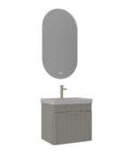 Orka Procida Banyo Dolabı Takımı, 65 cm, Mat Kaşmir - PROCIDA65BDTMK - Banyo Dolapları
