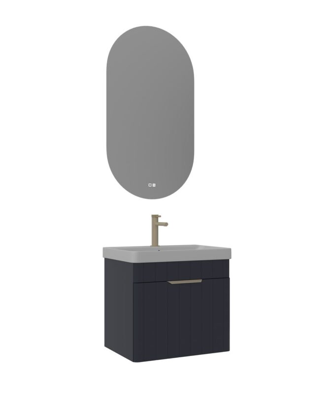 Orka Procida Banyo Dolabı Takımı, 65 cm, Mat Lacivert - PROCIDA65BDTML - Banyo Dolapları