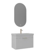 Orka Procida Banyo Dolabı Takımı, 85 cm, Mat Beyaz - PROCIDA85BDTMB - Banyo Dolapları
