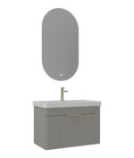 Orka Procida Banyo Dolabı Takımı, 85 cm, Mat Kaşmir - PROCIDA85BDTMK - Banyo Dolapları