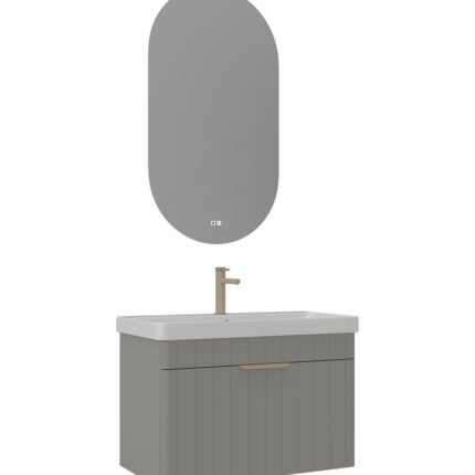 Orka Procida Banyo Dolabı Takımı, 85 cm, Mat Kaşmir - PROCIDA85BDTMK - Banyo Dolapları