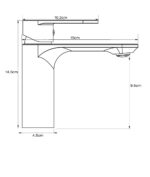 Orka Sharp Lavabo Bataryası, Fırça Altın (PVD) - SH-8302-BG - Lavabo Bataryası - 1