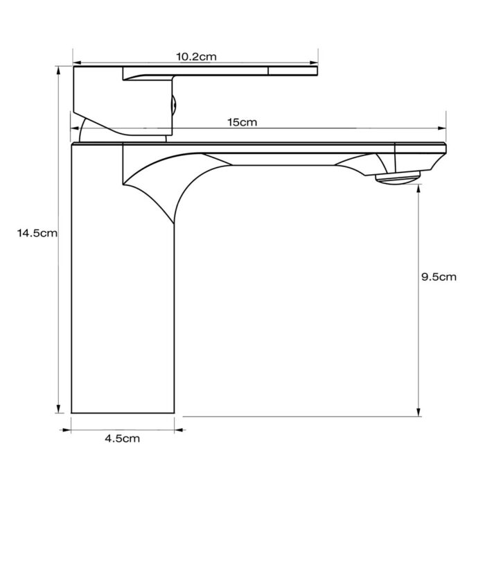 Orka Sharp Lavabo Bataryası, Fırça Altın (PVD) - SH-8302-BG - Lavabo Bataryası - 1