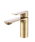 Orka Sharp Lavabo Bataryası, Fırça Altın (PVD) - SH-8302-BG - Lavabo Bataryası