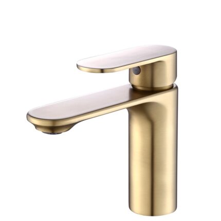 Orka Sharp Lavabo Bataryası, Fırça Altın (PVD) - SH-8302-BG - Lavabo Bataryası