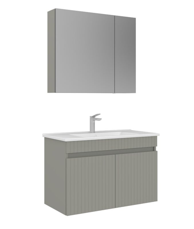 Orka Tivoli Banyo Dolabı Takımı, 85 cm, Mat Kaşmir - TIVOLI85BDTMK - Banyo Dolapları