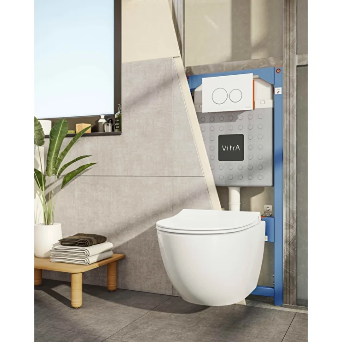 Vitra Asma klozetler için duvara montaj alçıpan uygulama, 3/6 L - 762-5800-01 - Asma Klozet - 2